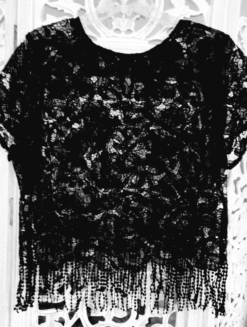Forever 21 Black Crochet Lace Blouse  Lovely, Feminine & Chic Plus Size Top